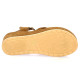 K.mary Nu pieds cuir velours camel