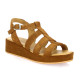K.mary Nu pieds cuir velours camel