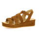 K.mary Nu pieds cuir velours camel