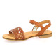 Eva frutos Nu pieds cuir marron