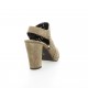 Vidi studio Nu pieds cuir velours taupe