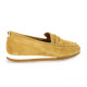 Reqins Mocassins cuir velours camel