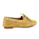 Reqins Mocassins cuir velours noisette