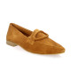 Coco abricot Mocassins cuir velours cognac
