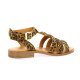 We do Nu pieds cuir velours leopard