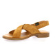 We do Nu pieds cuir velours cognac
