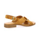 We do Nu pieds cuir velours cognac