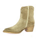 Pao Boots cuir velours taupe