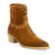 Pao Boots cuir velours cognac