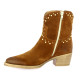 Pao Boots cuir velours cognac