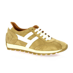 Belang Baskets cuir velours camel