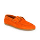 Belang Mocassins cuir velours orange