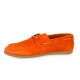 Belang Mocassins cuir velours orange