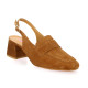 Pao Mocassins cuir velours camel