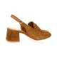Pao Mocassins cuir velours camel