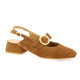 Pao escarpins cuir velours camel