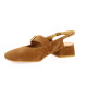 Pao escarpins cuir velours camel