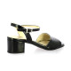 Pao Nu pieds cuir vernis noir