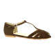 PaoNu pieds cuir velours marron