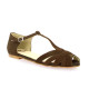 PaoNu pieds cuir velours marron
