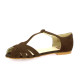 PaoNu pieds cuir velours marron
