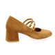 Pao Babies cuir velours camel