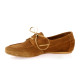 Pao Mocassins cuir velours cognac