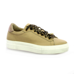 Step Baskets cuir camel