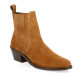 So send Boots cuir velours cognac