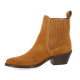 So send Boots cuir velours cognac