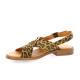 We do Nu pieds cuir velours leopard