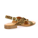 We do Nu pieds cuir velours leopard