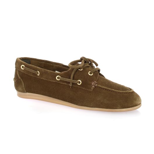 Poelman Mocassins cuir veloursmarron