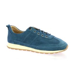 K.mary Baskets cuir veloursbleu