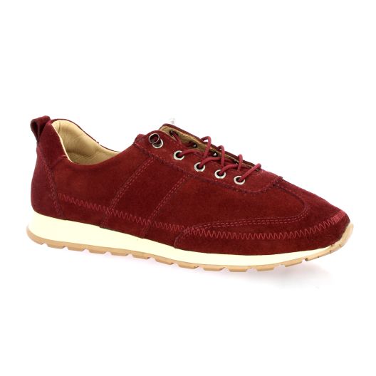K.mary Baskets cuir veloursbordeaux