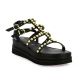 18+ Nu pieds cuirnoir