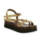 18+ Nu pieds cuir velourscamel