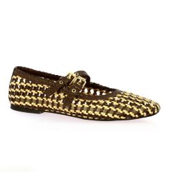 Inuovo Ballerines cuirmarron/beige