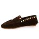 Inuovo Mocassins cuir veloursmarron