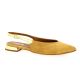 Reqins Ballerines cuir velourscamel/or