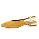 Reqins Ballerines cuir velourscamel/or