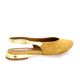 Reqins Ballerines cuir velourscamel/or