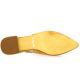 Reqins Ballerines cuir velourscamel/or