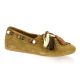 Coco abricot Mocassins cuir velourscognac