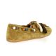 Coco abricot Mocassins cuir velourscognac