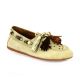 Coco abricot Mocassins cuir velourstaupe