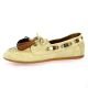 Coco abricot Mocassins cuir velourstaupe