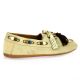 Coco abricot Mocassins cuir velourstaupe