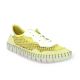 Fabiolas Baskets cuir veloursjaune