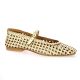 Reqins Ballerines cuir laminéplatine